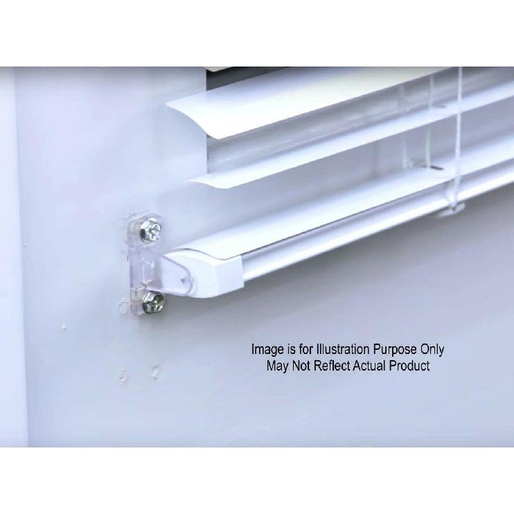 Blind Hold Down Brackets Clear Plastic (4)