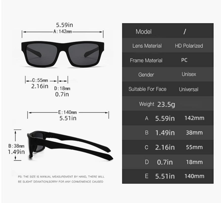 New Men's Outdoor Sports Polarized Sunglasses Men Summer Driving Sunshade Eyeglasses Trendy Cycling Eyewear UV400
