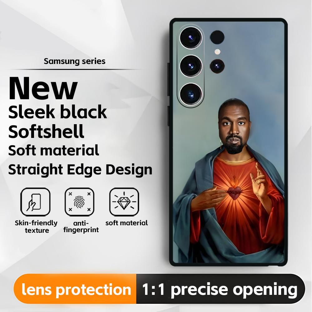 K-kanye west Handyhülle Für Samsung Galaxy S26 S25 S24 S23 S22 S21 Plus Ultra Note20 Weich Schwarz