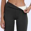 Women's High Waisted Fleece-Lined Lambswool Leggings