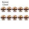 8/10/12/16/20mm Punk Metallo Chiodo Artigianato Pelle Abbigliamento/Borsa/Scarpe Viti Testa Tonda Rivetti a Cupola Funghi Chiodo Solido Bullone