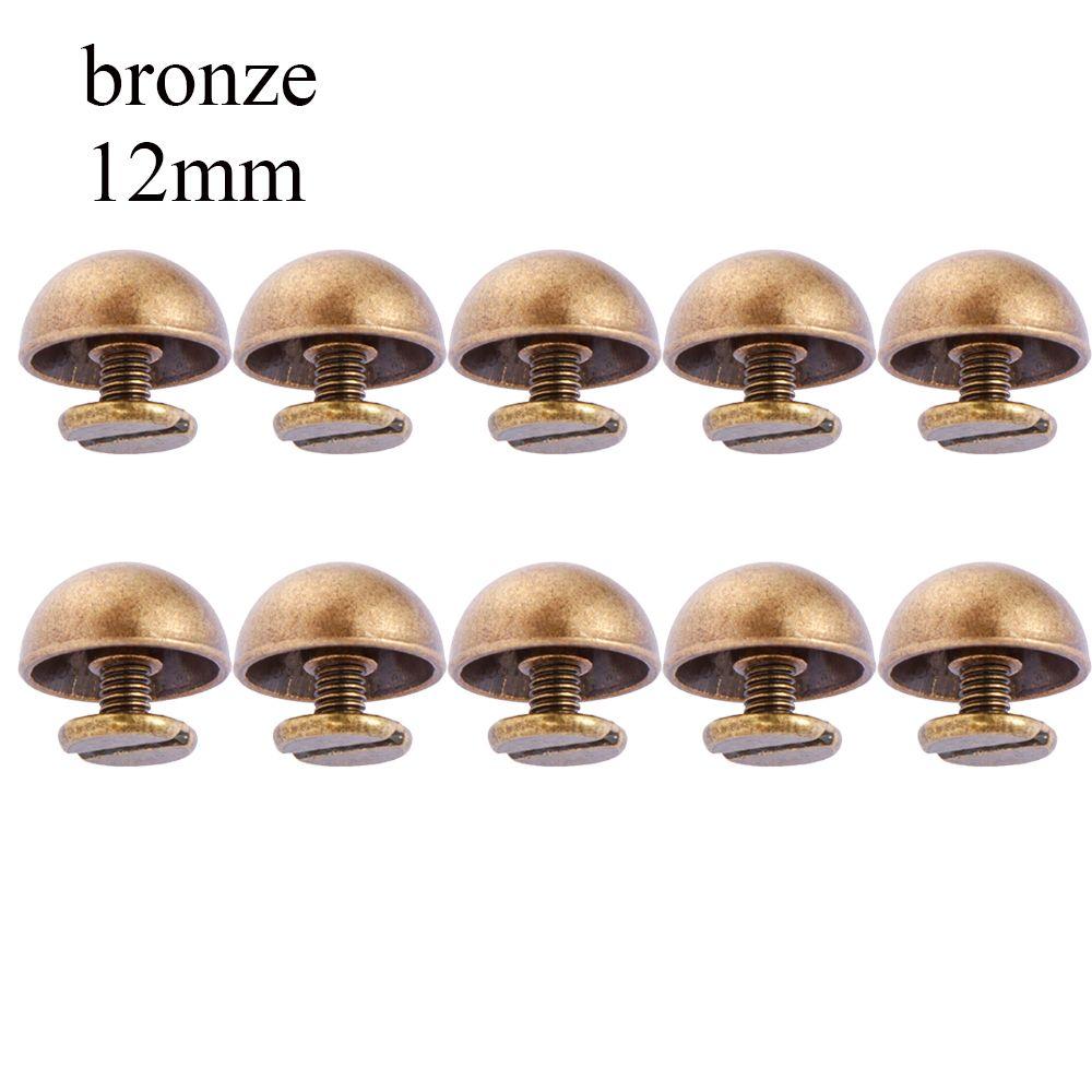 8/10/12/16/20mm Punk Metallo Chiodo Artigianato Pelle Abbigliamento/Borsa/Scarpe Viti Testa Tonda Rivetti a Cupola Funghi Chiodo Solido Bullone