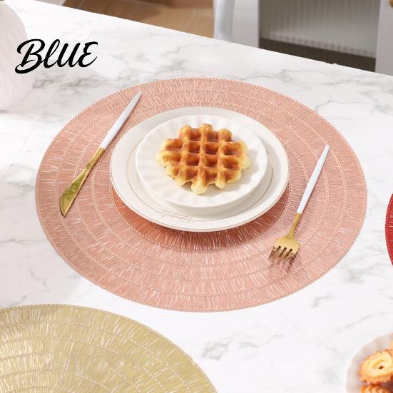 Easy Clean Placemats Mat Wear-Resistant Placemat Resistant Heat Reusable PVC Dining Table Stain-proof Stain-Proof for Home Kitchen Protection Mats
