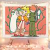 Panty  Stocking with Garterbelt Anime Wall Tapestry Otaku Style Decorative Hanging Artwork for Dormitory Bedroom Headboard