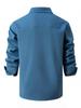 European Style Men's Washed Stretch Cotton Business Casual Long Sleeve Shirt