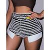 2023 New Arrival Europe and America Cross Border Amazon Fall New Arrival Ins Long Sleeves Deep V-neck Lace Up Cut Out Silm One-Piece T