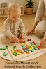 Hölzerne Kleinkindpuzzles für Kinder Montessori-Spielzeug für Kleinkinder im Alter von 2 3 4 5 Jahren Top 3D-Puzzle Lernspielzeug Dinosaurier YSXX