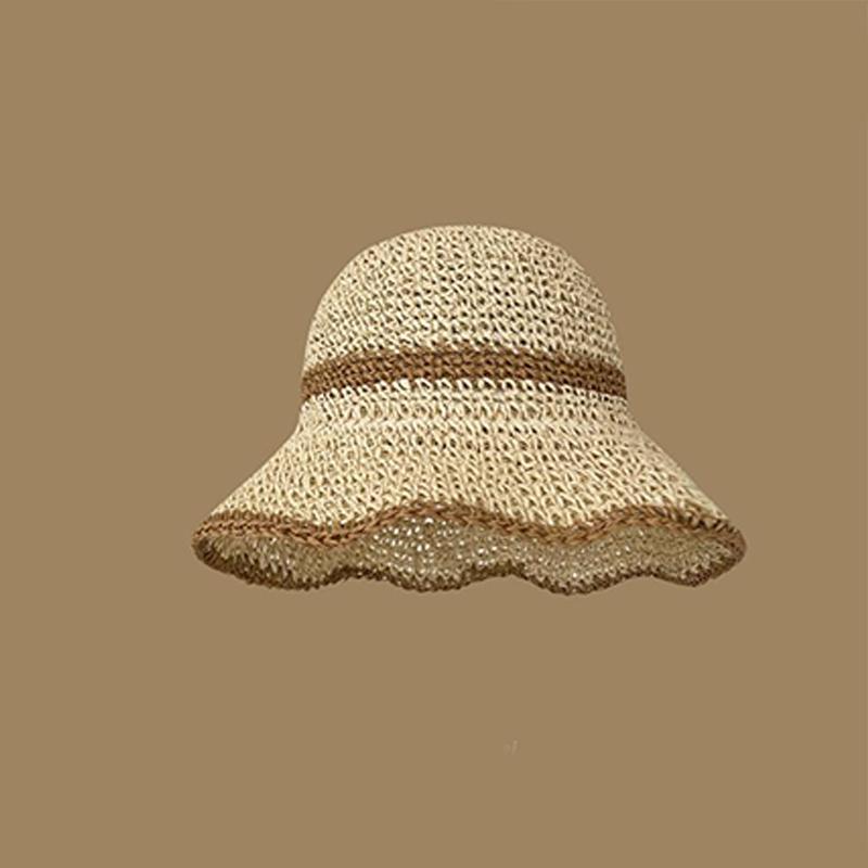 Hat Versatile Style Straw Woven Sweet Cool Sunshade Hatscaps Fisherman