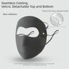 Breathable Sunscreen Mask Thin Face Gini Mask Adjustable Face Cover  Riding