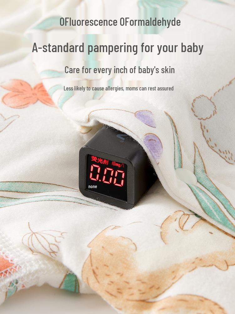 Jingqi Kids' Quilted Cotton Underwear Set - Warm Autumn/Winter Pants & Top for Boys and Girls