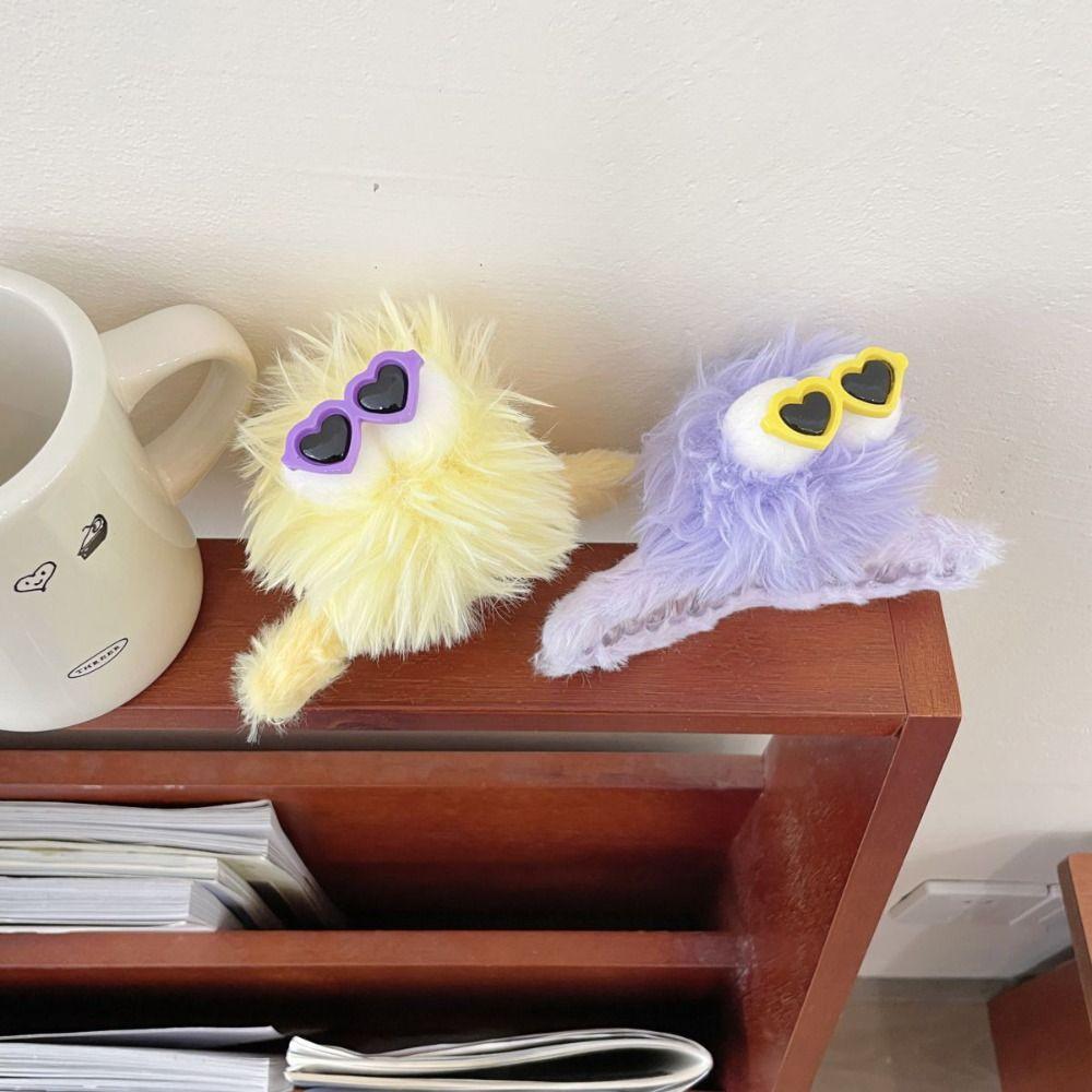

Ponytail Holder Plush Doll Hair Claw Plush Cartoon Hair Claw Gift Plush Doll Hair Clip Girl
