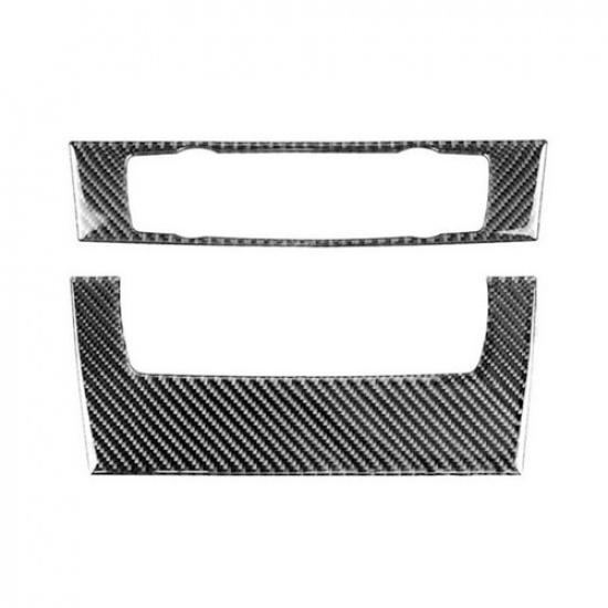Carbon Fiber Interior Control Panel Cover Trim Set Fits BMW E90 92 93 2005-12 US