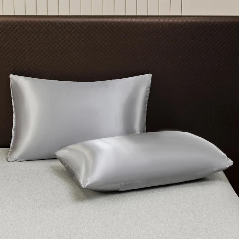 Satin Sheet and Pillowcase Set Smooth Bed Sheet Sets for Summer Satin Silk Flat Sheet With Pillowcase Includes Flat Sheet