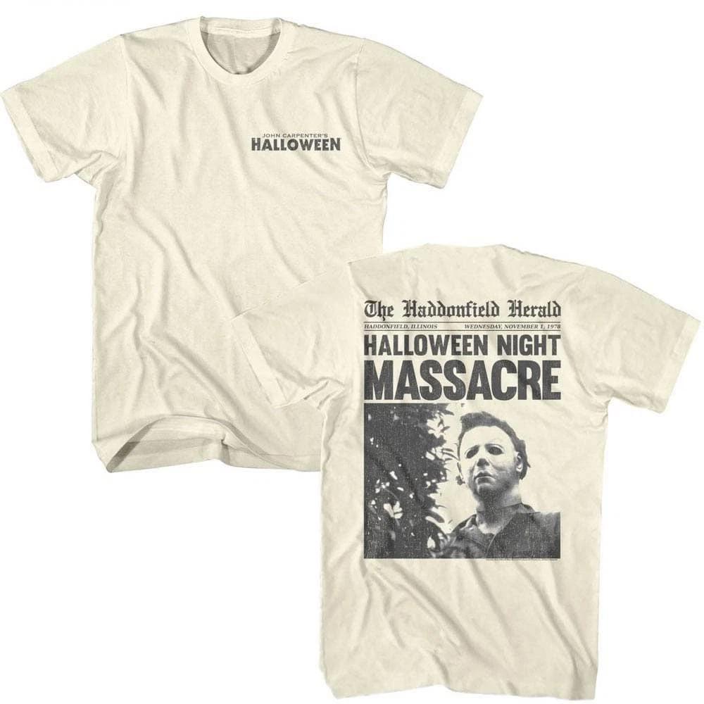 Halloween Night Massacre Headline Men s T Shirt L