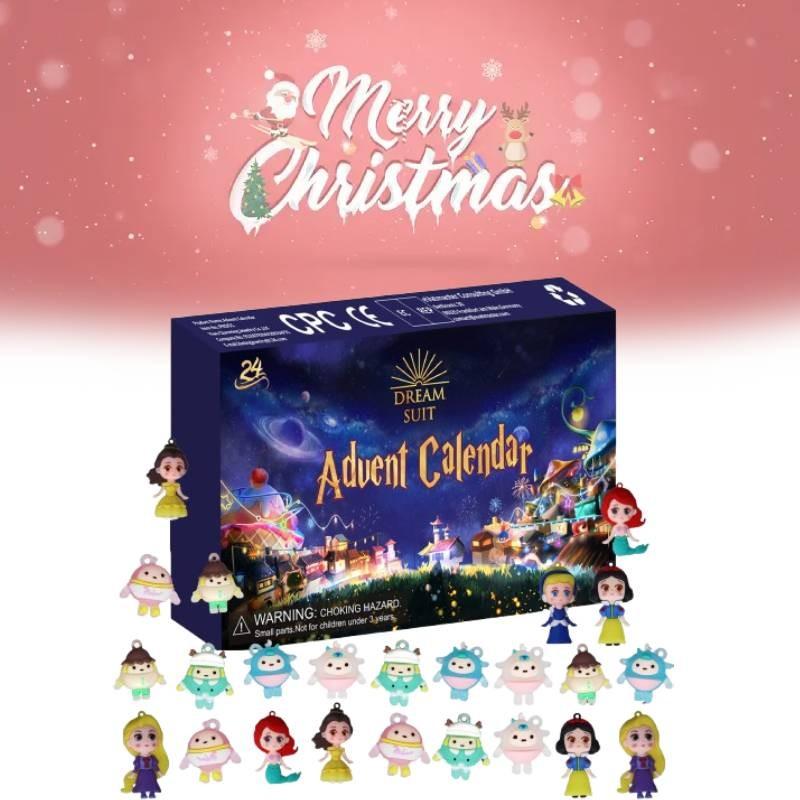 24 Digital Christmas Countdown Blind Box Fantasy Fluorescent Toy Children Gifts