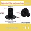 Stainless Steel 3/8 to 1/4 Pan Tilt Tripod Adapter with Dual Hole Conversion Nut