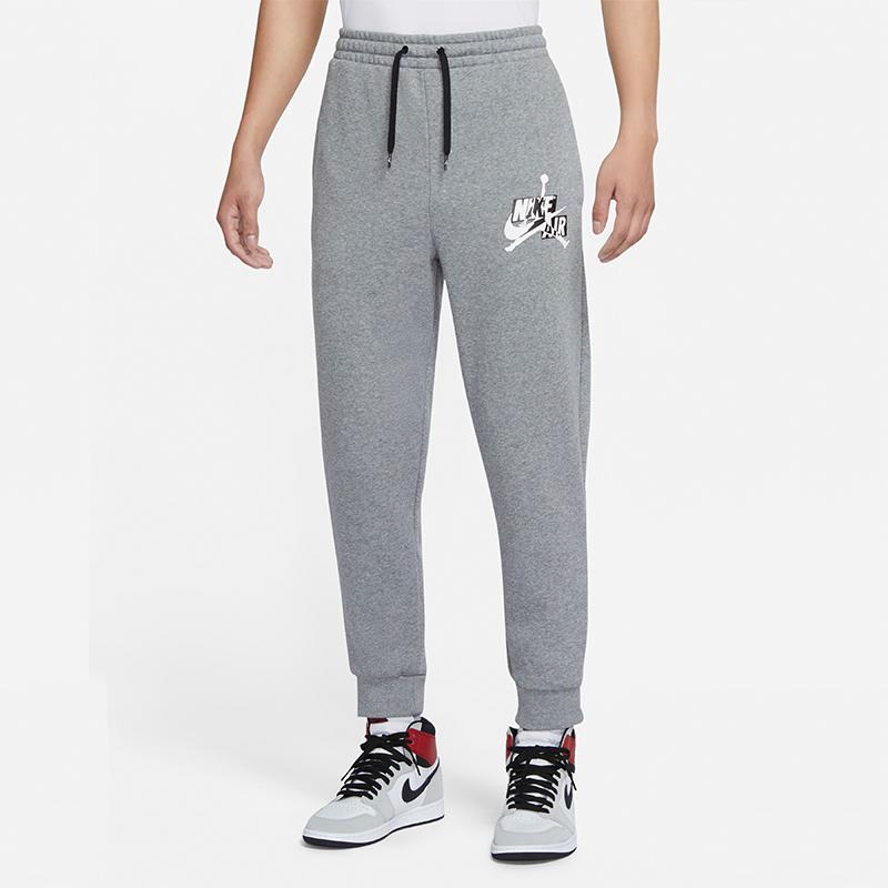 Jordan Jumpman Classics Fleece Joggers With Cuff Men Bottoms Carbon-Grey DB6759-091