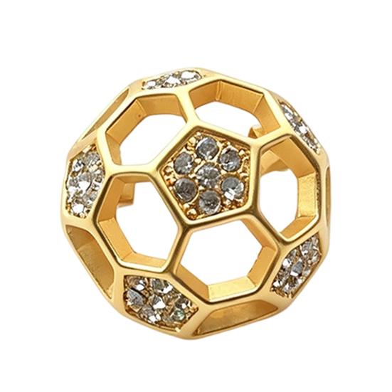 Brooch Pin Hollow 3D Football Design Lightweight Zinc Alloy Pin Coats Suits Sweaters Dresses Badge Sports Team Collection Jewelry Gift 1pc
