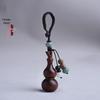 Handcrafted Sandalwood Gourd Keychain Pendant for Men, Women, and Couples