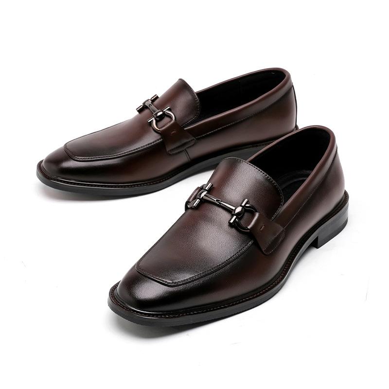 Slipper Herrenschuhe Britisch Ein-Pedal Business Kleid Lässig Polnisch Plateau Hochzeit Bräutigam 24275-R