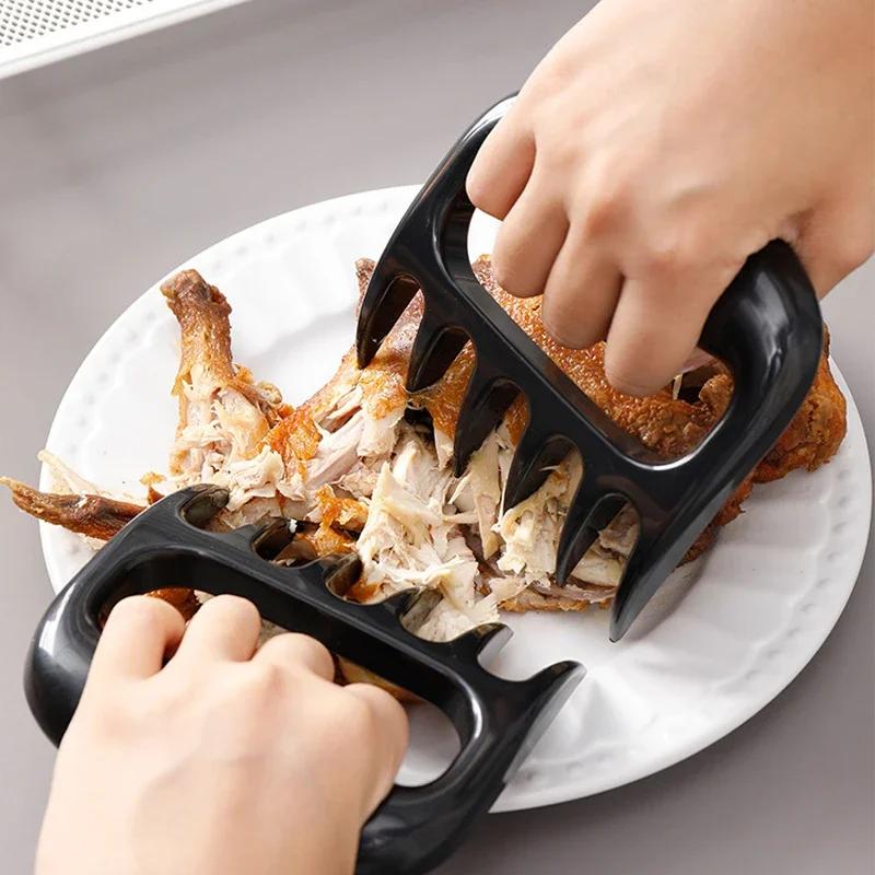 BBQ Accessories Meat Shredder Strong Pulled Pork Puller BBQ Fork Bear Claw Fruit Vegetable Slicer Cutters Cooking Tools