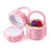 Cute Design Flower Basket Ring Box Velvet Material Ring Box Case Jewelry Ring Box  Jewelry Display