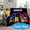 Custom Name KPop Cartoon Blanket bed sofa Blanket Flannel Blanket for Camping, Hiking, Picnic Essentials,gift for Fan family