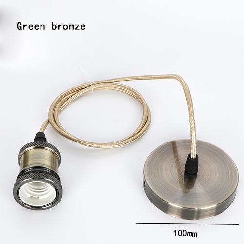 Edison Retro Aluminium Lampenfassung Hängedraht E27 Munddrehlampe Zubehör DIY Imitation Kupfer Schalterleiste Lampenfassung