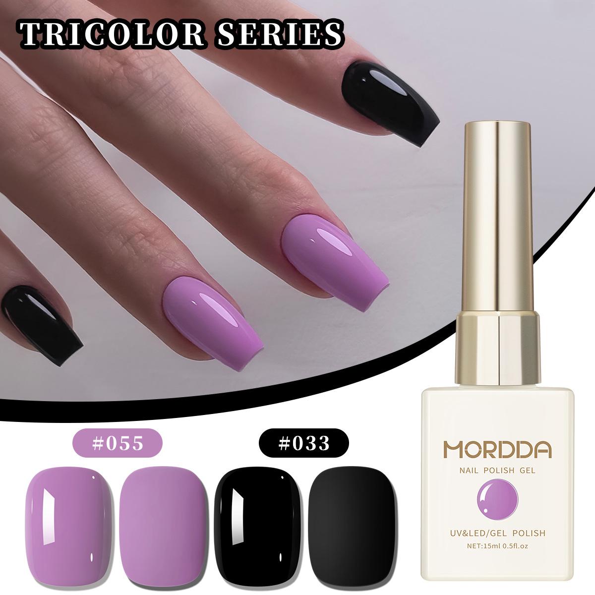 

2025 Purple & Black Series Gel Nail Polish Set - Popular Salon Colors