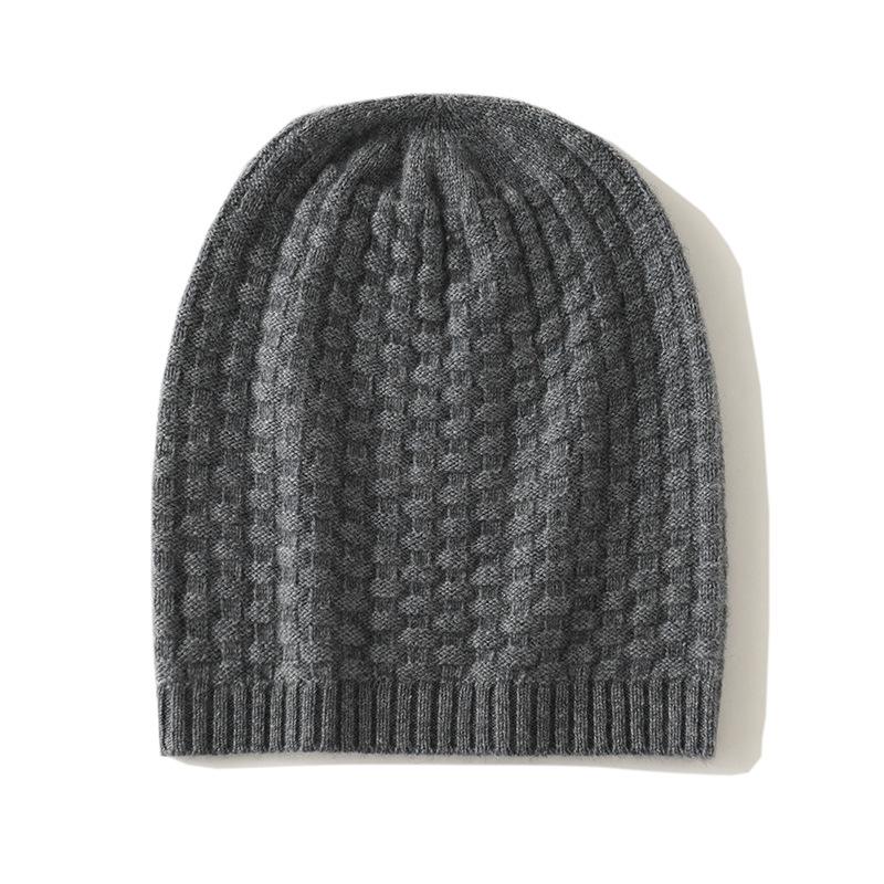 Soft Cashmere Hat Autumn and Winter New Style Unisex Casual Ear Protection Pile Hat Fashionable Knitted Hat
