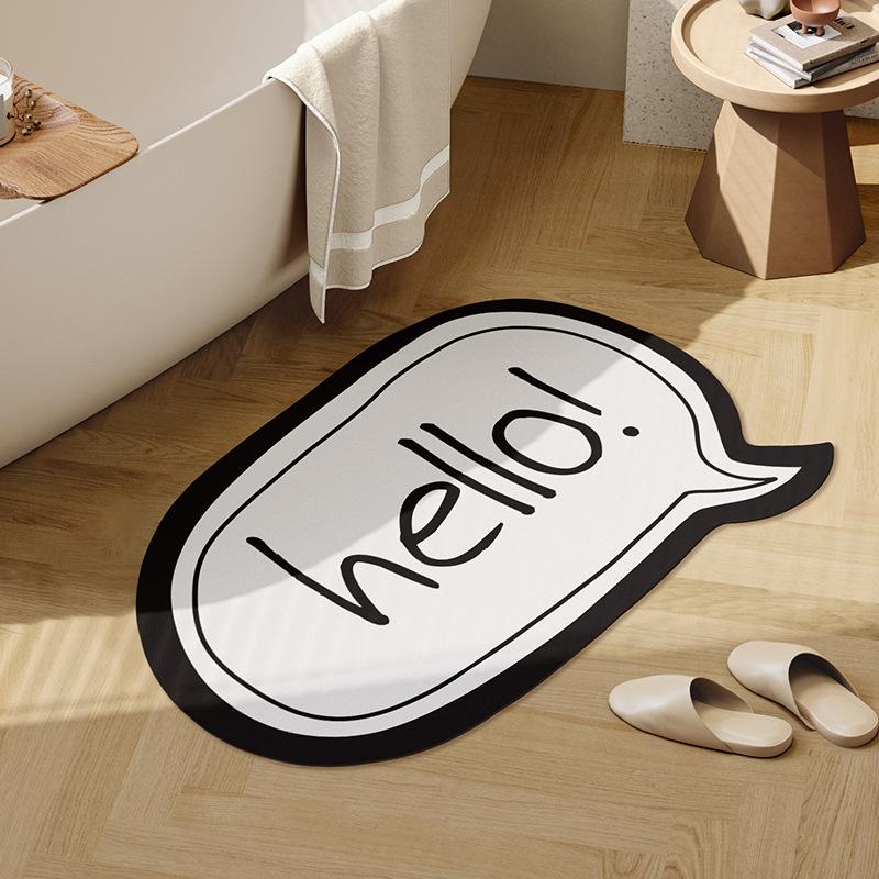 

Коврики для ванной комнаты противоскользящие, с сильным водопоглощением, для входа в ванную комнату, специальные коврики для ног, препятствующие падению, быстросохнущие, с диатомовой грязью 40 * 60cm