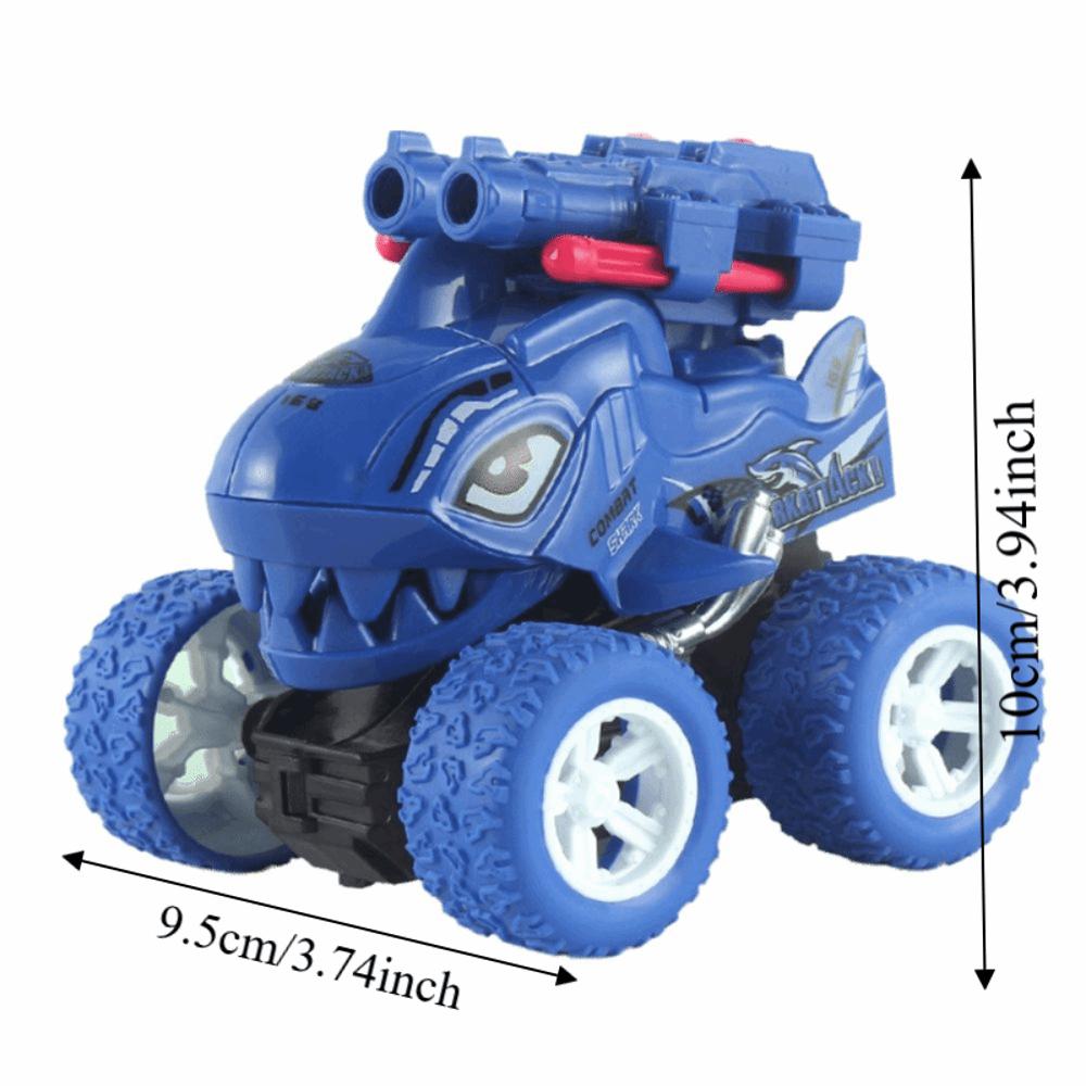 Off-Road Vehicle Dual Ballistic Drop-Resistant Car Retractable Dinosaur Car  Children's Toy