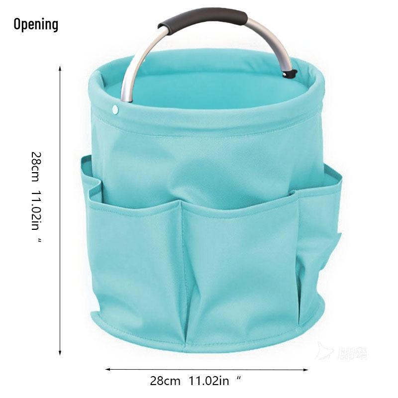 Multifunctional Foldable Storage Basket for Camping, Picnic, Toiletries, Shower, and Household Use