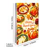 50 Thanksgiving Themed Turkey Pumpkin Idyllic Wall Decorative Cards Postcards