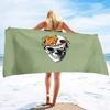 Skull Beach Towel Lightweight Terry Fabric Quick Dry Travel Absorbent Oversized Thin Towels for Pool Swimming Bath Camping
