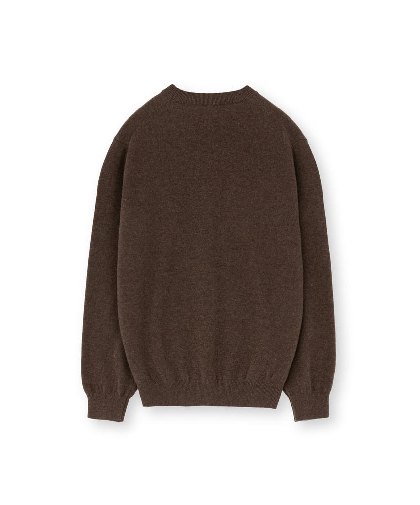 Beulaunyadeu W Extra Super Fine Crewneck Knit, Brown