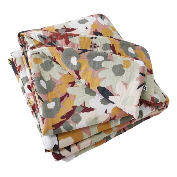 Bout De Lit - Fleur De Leane - 90 X 200 Cm - 100% Coton - Lavable À 30° - Oeko-Tex®