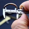 Mini Small Convenient Vernier Caliper Keychain Pendant Measuring Tool Zinc Alloy Keychain Portable Tool