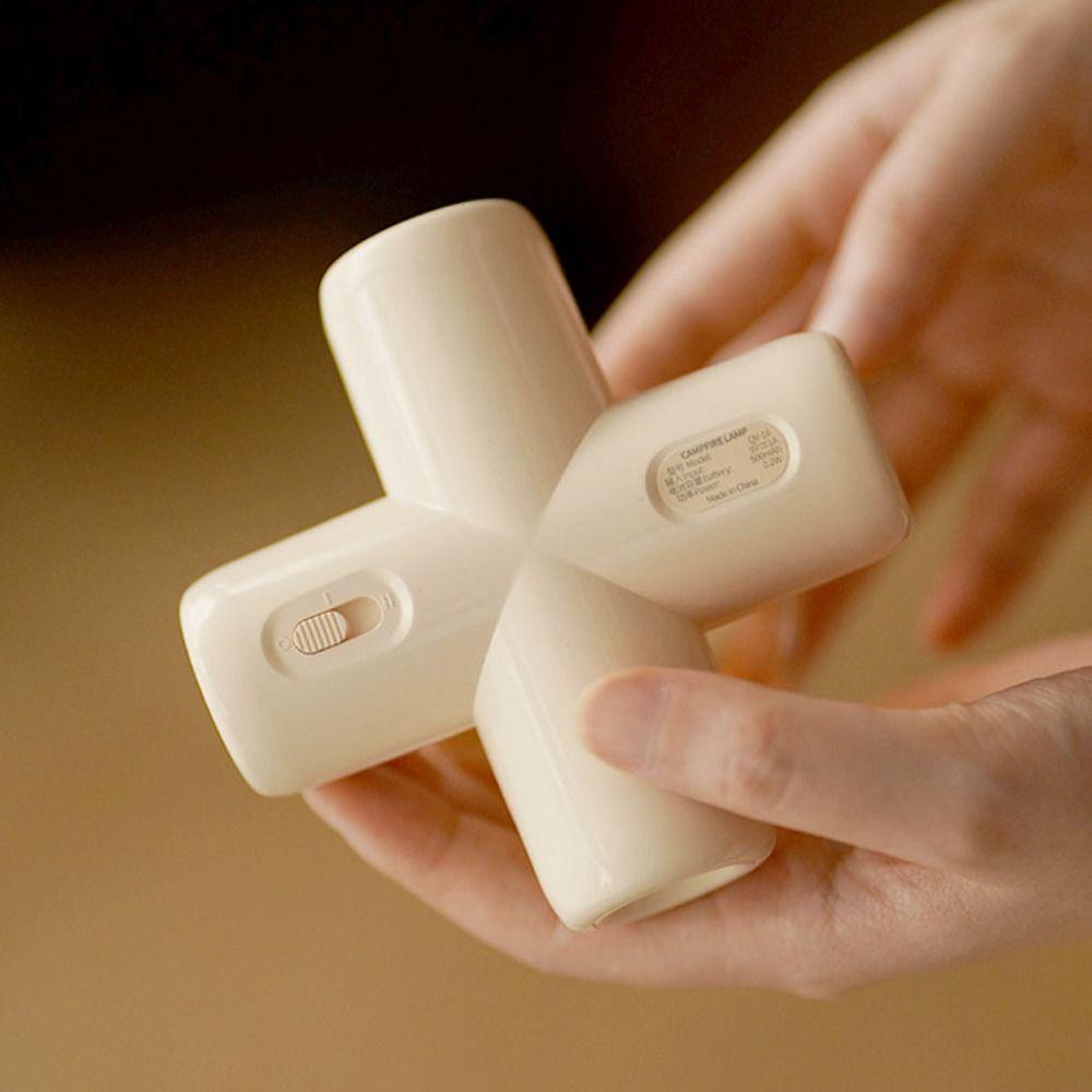 Rechargeable Flame Night Lamp Atmosphere Sleep Light Decoration Table Lamp  Bedroom