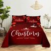Santa Claus Three Piece Bedding Reindeer Christmas Decoration Quilt Cover