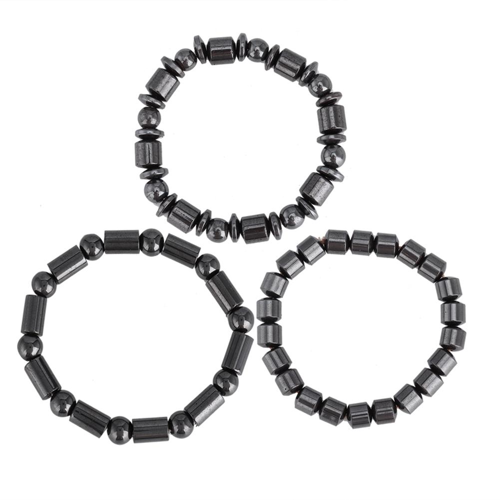 3pcs Fashionable Magnetic Therapy Bracelet Health Care Losing Weight Bracelet