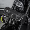 Skull Pattern PU Storage Pouch Motorbike Tool Bag Motorcycle Front Bag Front Fork Handlebar Bag Saddlebag