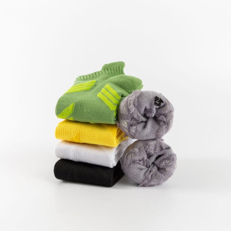 Running Socks, Men's Short Socks, Anti-odor Professional Sports, Marathon Basketball Men's Socks, Towel Bottom Men's Boat Socks