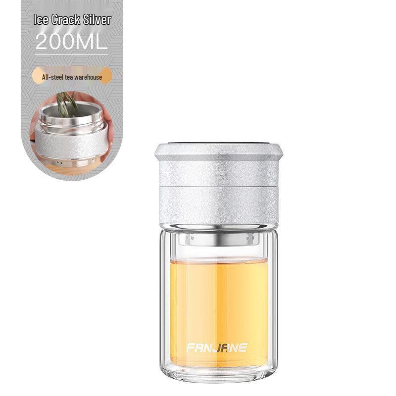 XiHe Portable Tea Infuser Glass Bottle