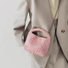 Niche Handwoven Phone and Coin Crossbody Bag: Mother-Child Collection