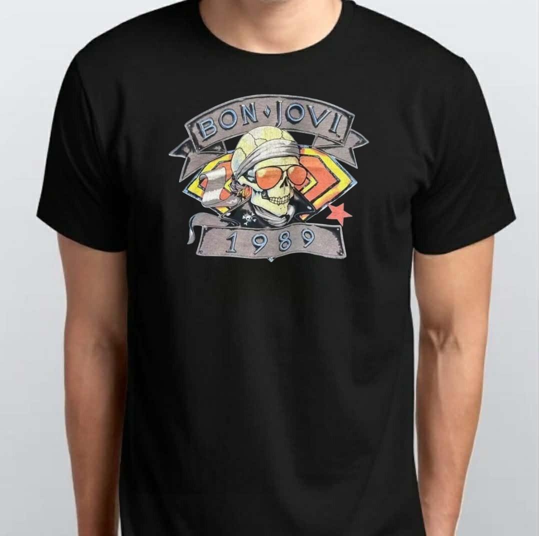 Vintage Bon Jovi Keep The Faith T-SHIRT S M L XL XXL 3 4 XL Black 4XL