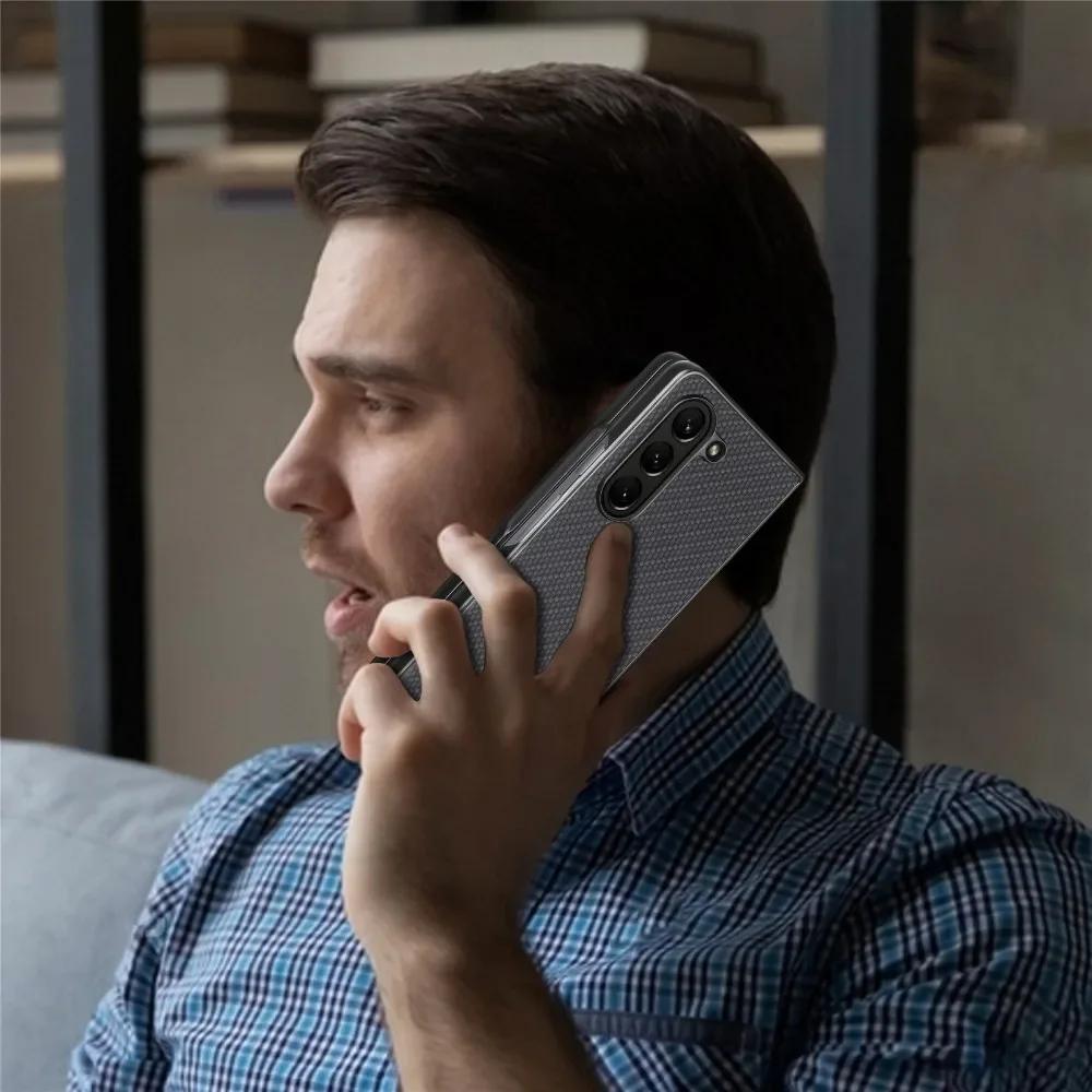 Flip Case for Samsung Galaxy Z Fold 6 5 4 3 2 Fold6 Fold5 Fold4 Fold3 Fold2 5G Ultra Slim Durable Hard PC Shell PU Leather Cover