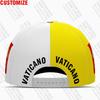 Vatican City State Baseball Cap Free 3D Custom Made Name Team Logo Va Hat Vat Country Travel Latin Nation Vaticano Flag Headgear