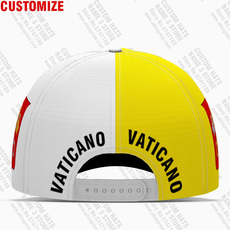Vatican City State Baseball Cap Free 3D Custom Made Name Team Logo Va Hat Vat Country Travel Latin Nation Vaticano Flag Headgear