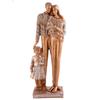Resin Love Family Couple Showpiece for Home Decor Showpiece & Perfect for Home Shelves Decor Showpiece Golden, 15L x 10W x 19H Centimeters